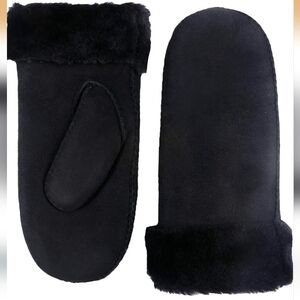 YISEVEN Women's Merino Sheepskin Winter Shearling Leather Mittens